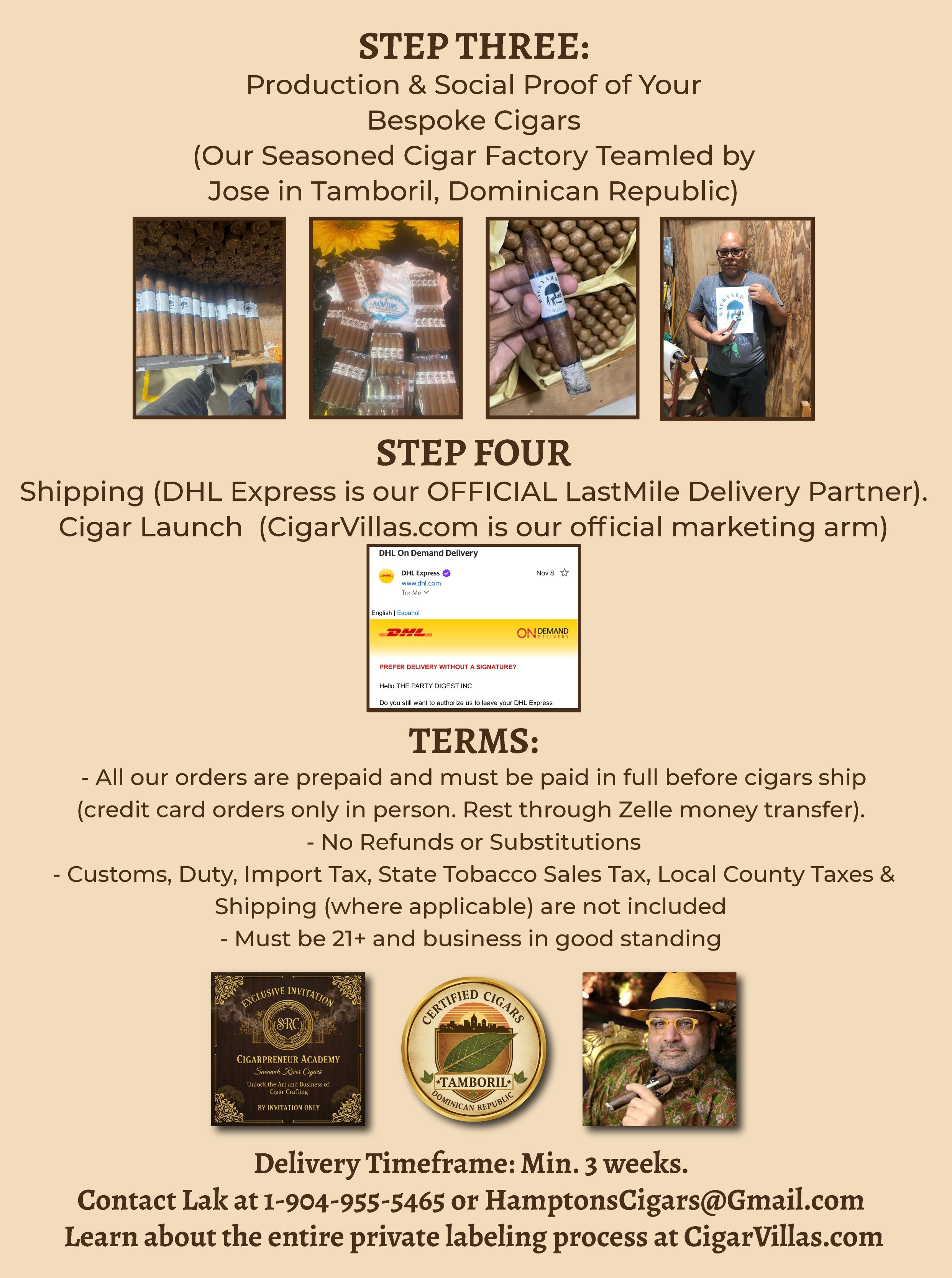 100 Private Label Museum Quality Bespoke Cigars